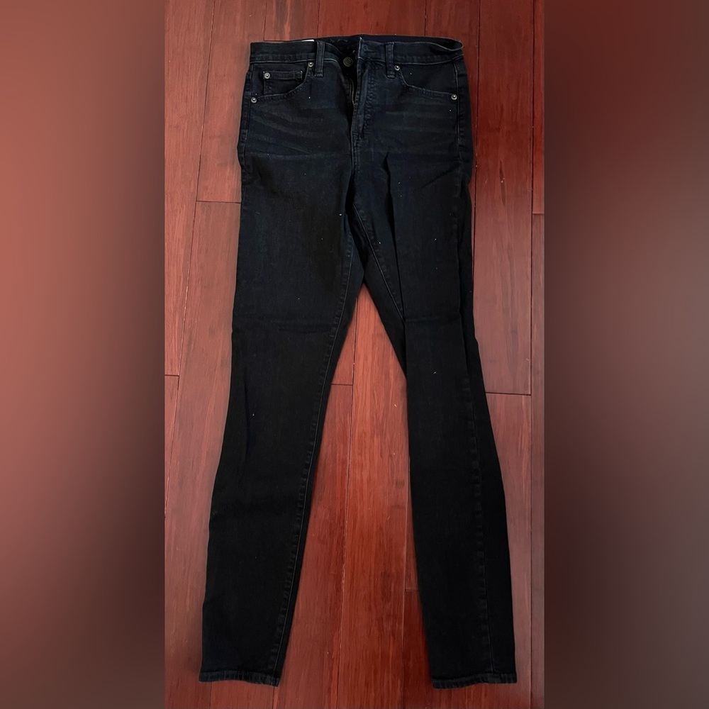 GAP True Skinny High Rise Jeans - Black 8 Tall